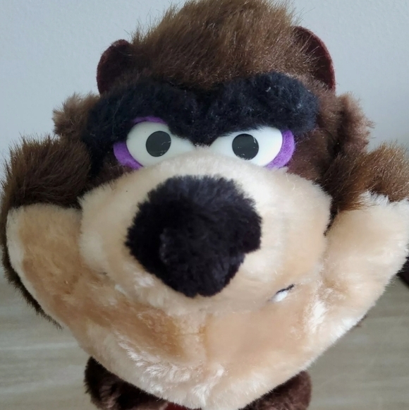 Vintage 1993 Warner Bros Tasmanian Devil Plush Toy - Picture 4 of 7